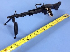 Ametralladora escala 1:6 Estados Unidos M60 + bala de metal para figura de acción G_M60