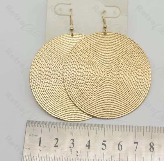 Big disc earrings deals