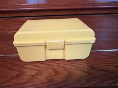 CLIK! COOLER YELLOW MINI INSULATED SODA CAN JUICE BOX SANDWICH 1990'S ...