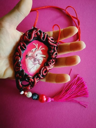 Love Attraction Talisman Eye Heart Magic Amulet Pendant Good Luck Charm Jewelry - Picture 7 of 24