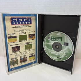 Joe Montana's NFL Football (Sega CD, 1993) CIB with Registration Card 💿🎮