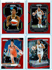 VERONICA BURTON 2022-25 Panini Prizm WNBA Red Prizm RC/Base 4-Card Lot VALKYRIES