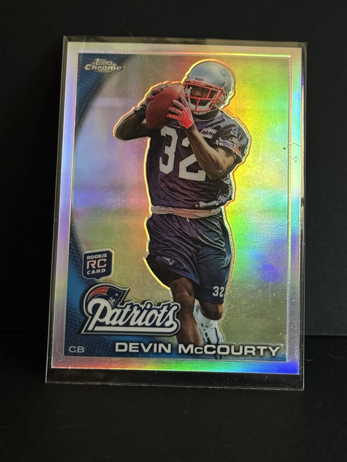 Devin McCourty 2010 Topps Chrome Refractor RC Patriots