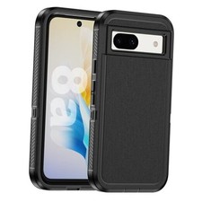 for Google Case, Shockproof Dustproof Drop Proof, Military-Grade Pixel 8a Black