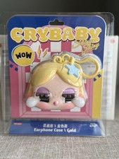 Crybaby Shiny Shiny Earphone Case Gold authentic pop mart