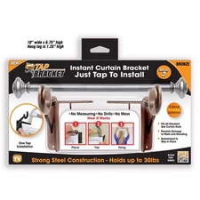 TAP BRACKET TBBRONZ-MC6 As Seen On TV Bronze Steel Curtain Bracket 30 lbs.