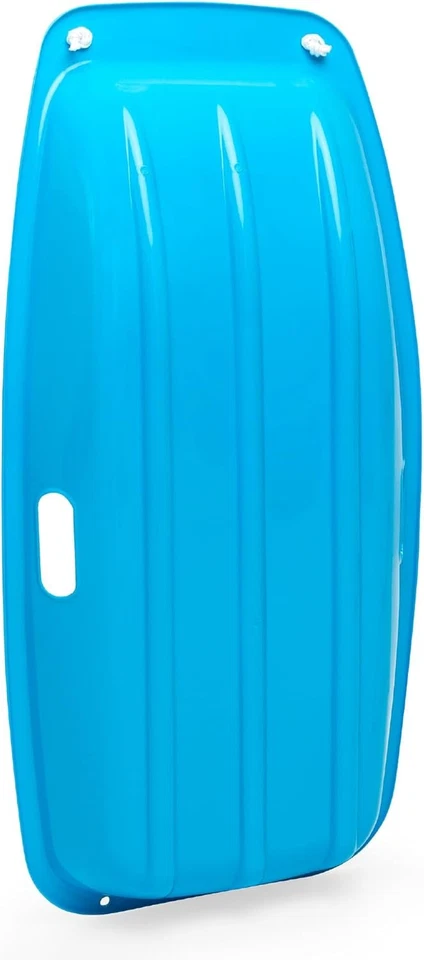 35-дюймовые детские пластиковые санки-тобогганы Best Choice Products с выдвижной веревкой, 2 ручки - Изображение 3 из 4