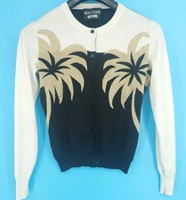 Moschino Boutique *Vintage* Embroidered Button Cardigan Sz16 Womens RRP £390