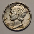 #4 Nicer Low Mintage 1935 P Mercury Dime