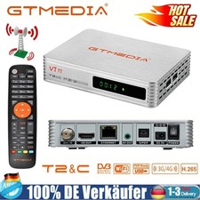 GTMEDIA Digitaler Receiver Terrestrisch & Kabel DVB-T2 DVB-C H.265 HDMI+USB WIFI
