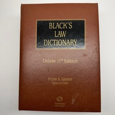 Blacks Law Dictionary Deluxe 11th Edition - H...