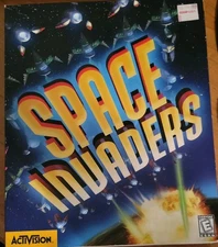 Space Invaders (PC, 1999) Big Box Game Disc inside box is still factory sealed.