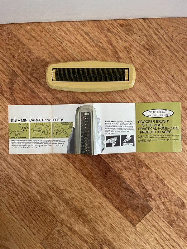Vintage Popeil Mini Sweeper/Clothing Brush by famous Popeil Brothers