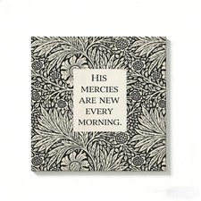 Floral Pattern Quote Canvas Painting 2D Flat Frameless Wall Art for Home Decor