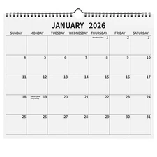 Wall Calendar 2026, 2026 Calendar January 2026 to December 2026, 14"×11" Hang...