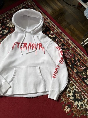 The Weeknd × Vlone Pullover Hood White ① VLONE x The Weeknd What Happens After Hours White Hoodie