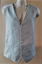 Men's Light Sky Blue Tuxedo Vest Wedding, Prom Formal Occasion Vest Size 3XL