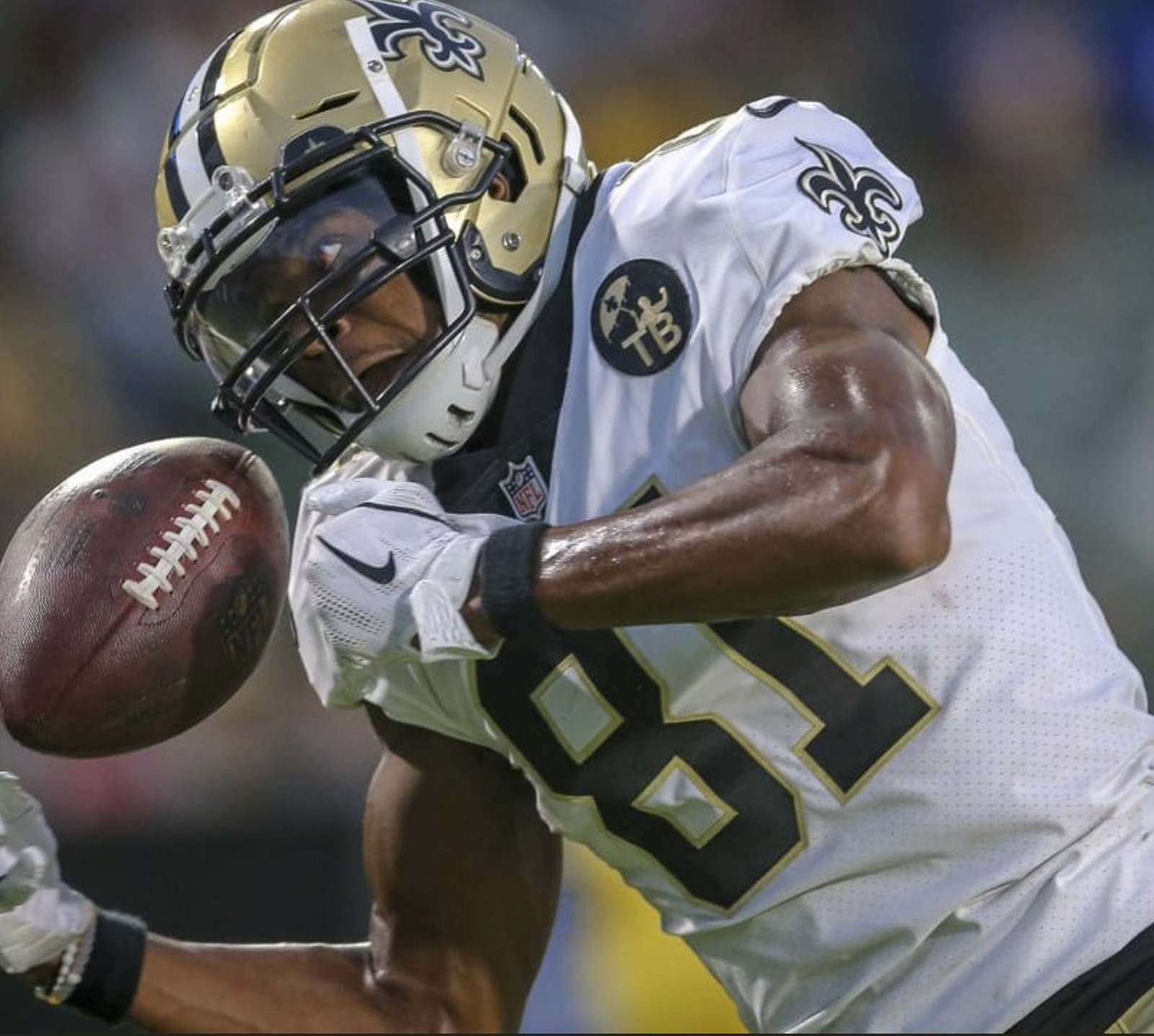 Cameron Meredith GAME WORN💪10/21/18 PHOTO MATCHED📸 New Orleans Saints ⚜️Jersey view 6