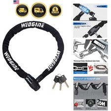 Bike Chain Lock Heavy Duty Anti-theft Bicycle Chain Lock 2.72 Ft Security B... Bike Chain Lock Heavy Duty Anti-theft Bicycle Chain Lock 2.72 Ft Security B...