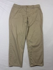 Liz Claiborne Petite Stretch Chino Beige Pants Womens Size 10P