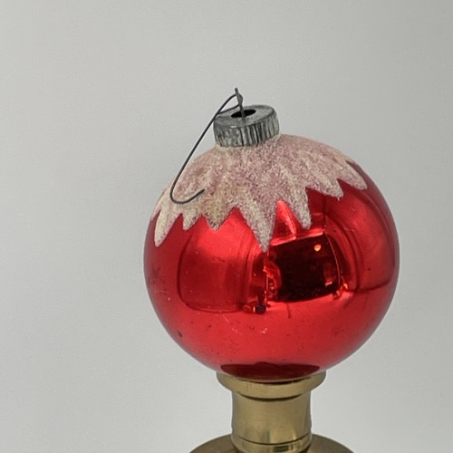 Vintage Weihnachtsschmuck x4 Glimmer Merkur Glas Germany Austria Mid Century - Bild 8 von 11