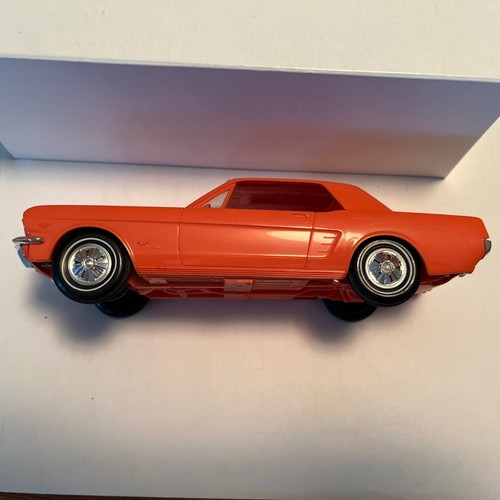 1966 Ford Mustang Plastic Promo Friction Model By AMT 1/25 Scale Emberglow Color - Picture 4 of 13