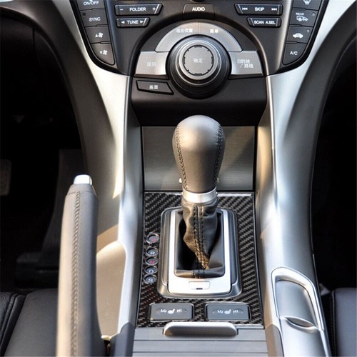 For Acura TL 2009-14 Carbon Fiber Interior Automatic Gear Shift Cover Trim - Picture 4 of 13
