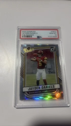 2024 Panini Donruss Jayden Daniels Rookies RC #TR37 PSA 10