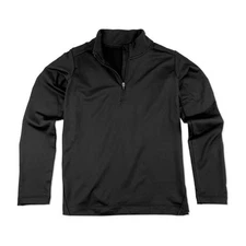 Polarmax Micro Fleece Zip-T Youth Black Large -Open Box