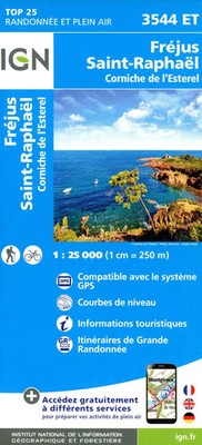 Fréjus St.Raphael 1:25 000 | Französisch | (Land-)Karte | 2022 | IGN Frankreich