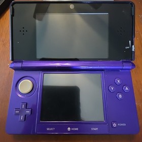 Nintendo 3DS Handheld System Midnight Purple Tested Working