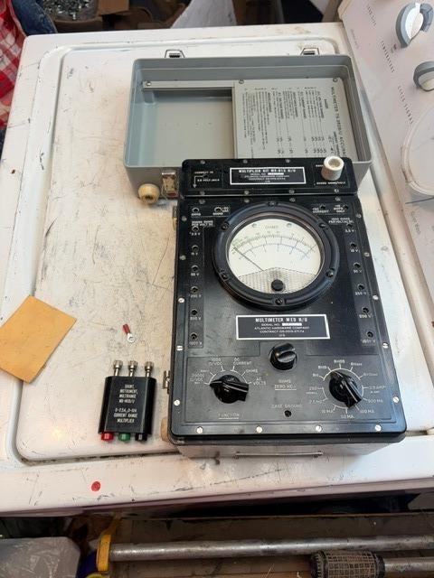 Atlantic Hardware Vintage 1950 US Army Military Multimeter  ME9 H/U Untested