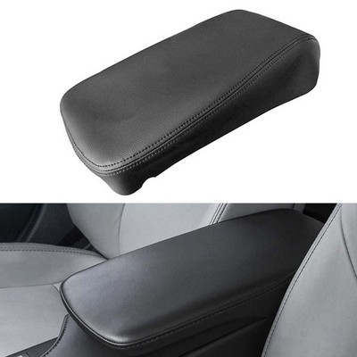 Leather Center Console Armrest Cover For Toyota For Avalon 2013-18 Black