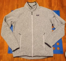 Helly Hansen Polartec Varde Fleece Jacket 2.0 Size L NEW wo tag $120 #49428 Gray