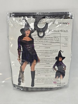 Leg Avenue 2 Pc Mystical Witch Costume Cosplay Dress And Hat - Size XL