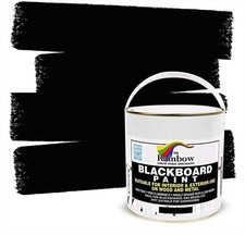 Chalkboard Blackboard Paint - Brush on Wood, Metal, Glass, Wall, Plaster Boar...