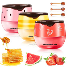 Lippenbalsam Set mit Honig Erdbeere Wassermel...