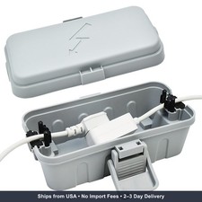 Outdoor Electrical Box Waterproof Extension Cord Cover Weatherproof for Holiday