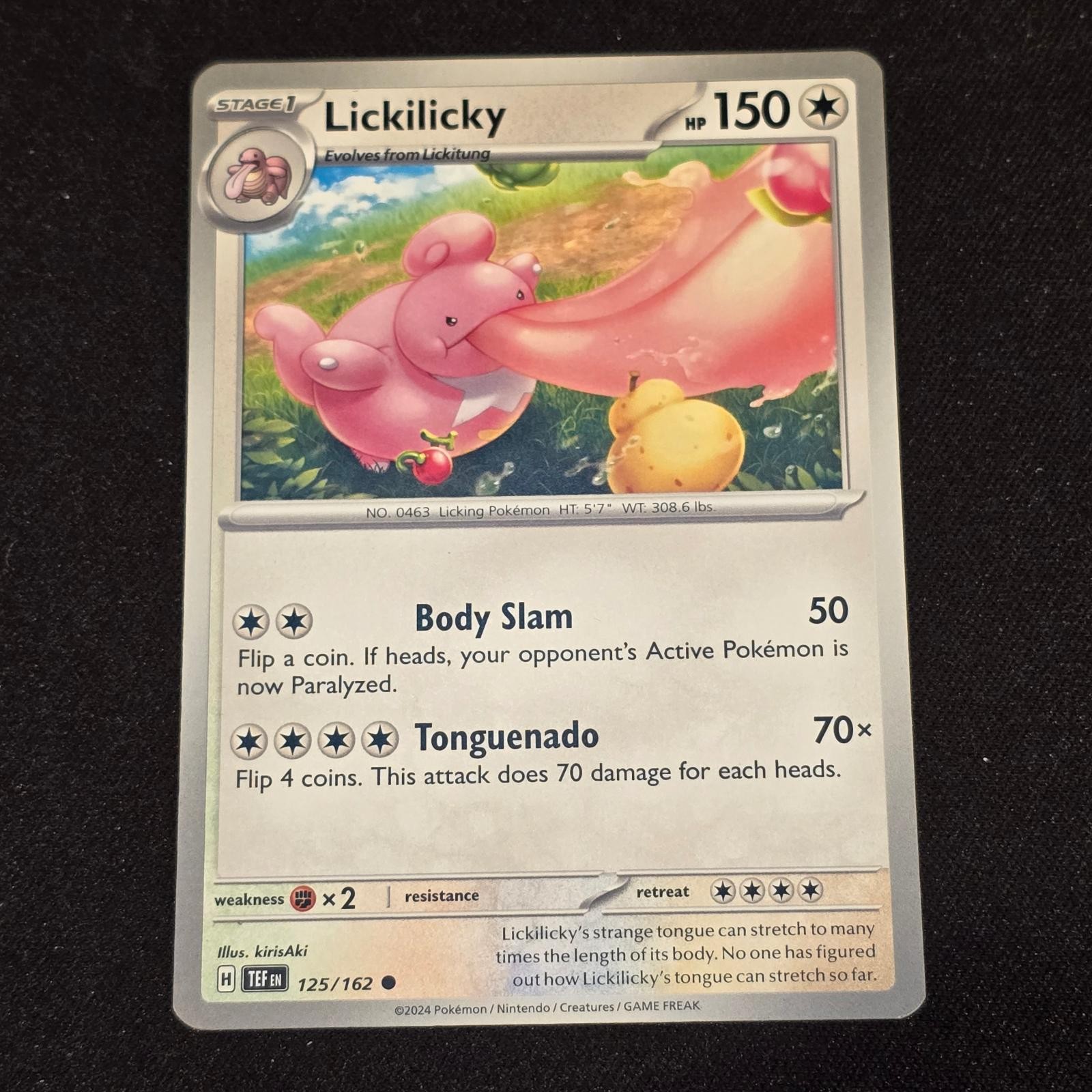 Lickilicky 125/162 Common Temporal Forces Pokemon Near Mint
