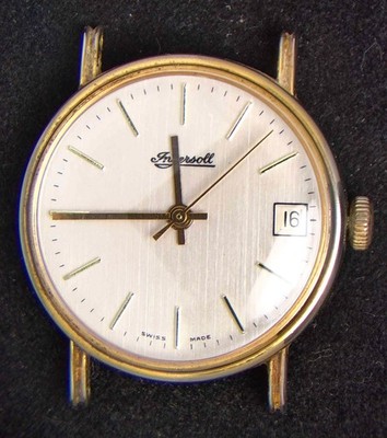 Ingersoll 80er Herren Handaufzug EB 8501-76 Vintage Swiss Uhr -- läuft