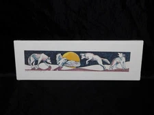 Alaska Art Print Wolves Snowy Owl Wolf Jean Lowry Signed Numbered NEW Full Moon