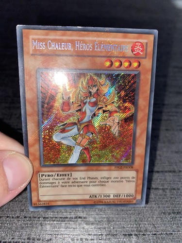 Carte Yu-gi-oh! Miss Chaleur Héros Élémentaire PP02-FR008 Secret Rare Français - Picture 5 of 22