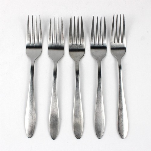 Lot Of 5 Oneida Silver Taylor (Stainless) Flatware Dinner Forks 8" Long