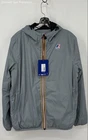 K-Way Gray Long Sleeve Pockets Full Zip Windbreaker Mens Jacket Size Medium