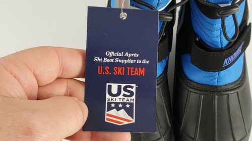 Khombu Thermolite Kids Snow-boots Black/Blue Cris Youth 2M Winter Survivor NEW - Bild 5 von 8