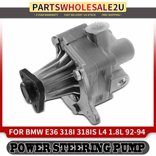 Power Steering Pump for BMW 318i E36 318is 1992 1993 1994 L4 1.8L