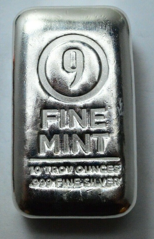 10 Oz .999 Silver Bar 9 FINE Mint APMEX Orange Plastic Box | eBay