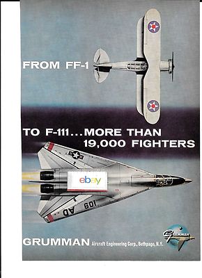 Grumman Aus FF-1 Sich F-111 Mehr Als 19,000 Kämpfer Gebaut 597mS Anzeige