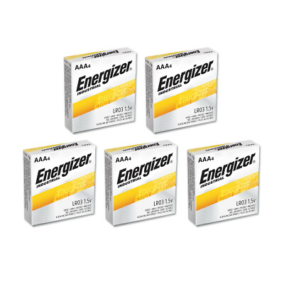 20 Energizer Industrial AAA Alkaline Batteries (EN92, LR03)