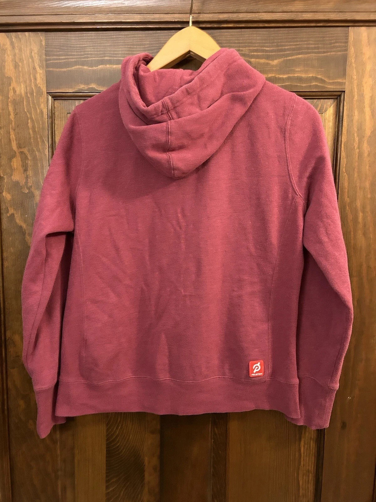 VETEMENTS Felpa con cappuccio PLOTON Donna Lampone Foderata Pile Giacca con Zippa Taglia Media